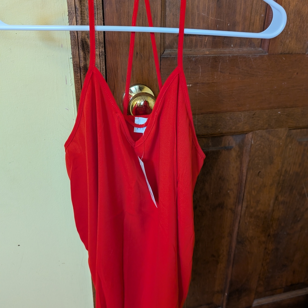 NWT Francesca's Elegant Red Women's Top